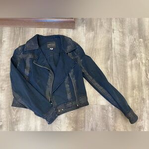 Paige Jean Moto Style Jacket